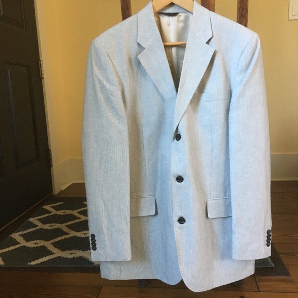 Banana Republic 40R Made in Egypt Linen Jacket/Blazer/Sport Coat - Picture 2 of 12